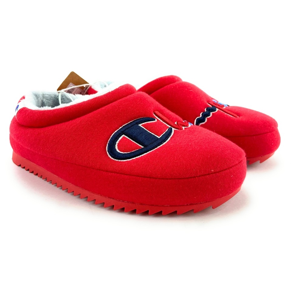 Champion Women's Shuffle Script Scarlet Slippers - Picture 3 of 11